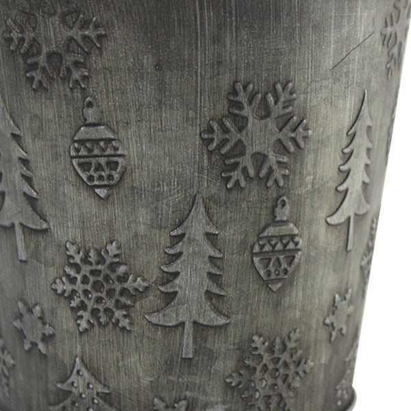 Vaso in latta Natalizio
