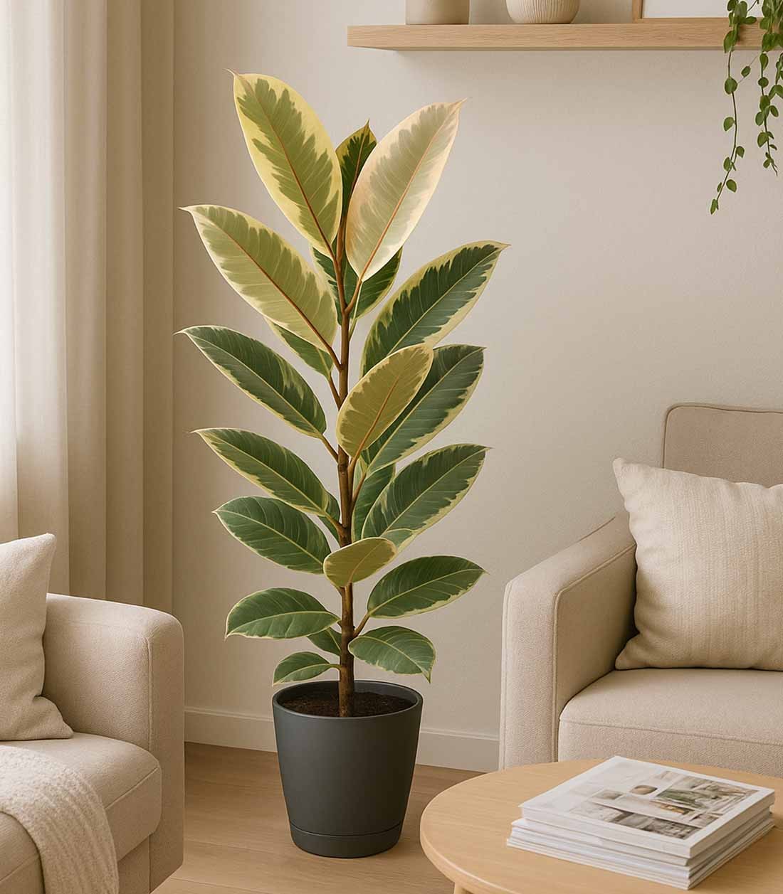 Ficus Tineke Bianco – H70 cm in Vaso Ø20