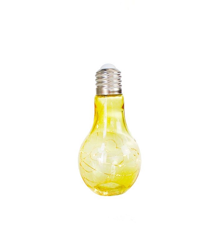 Lampadina in vetro giallo con led