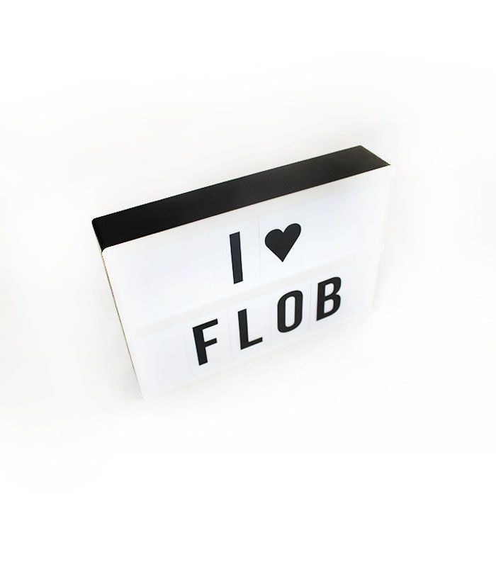 Lightbox con lettere