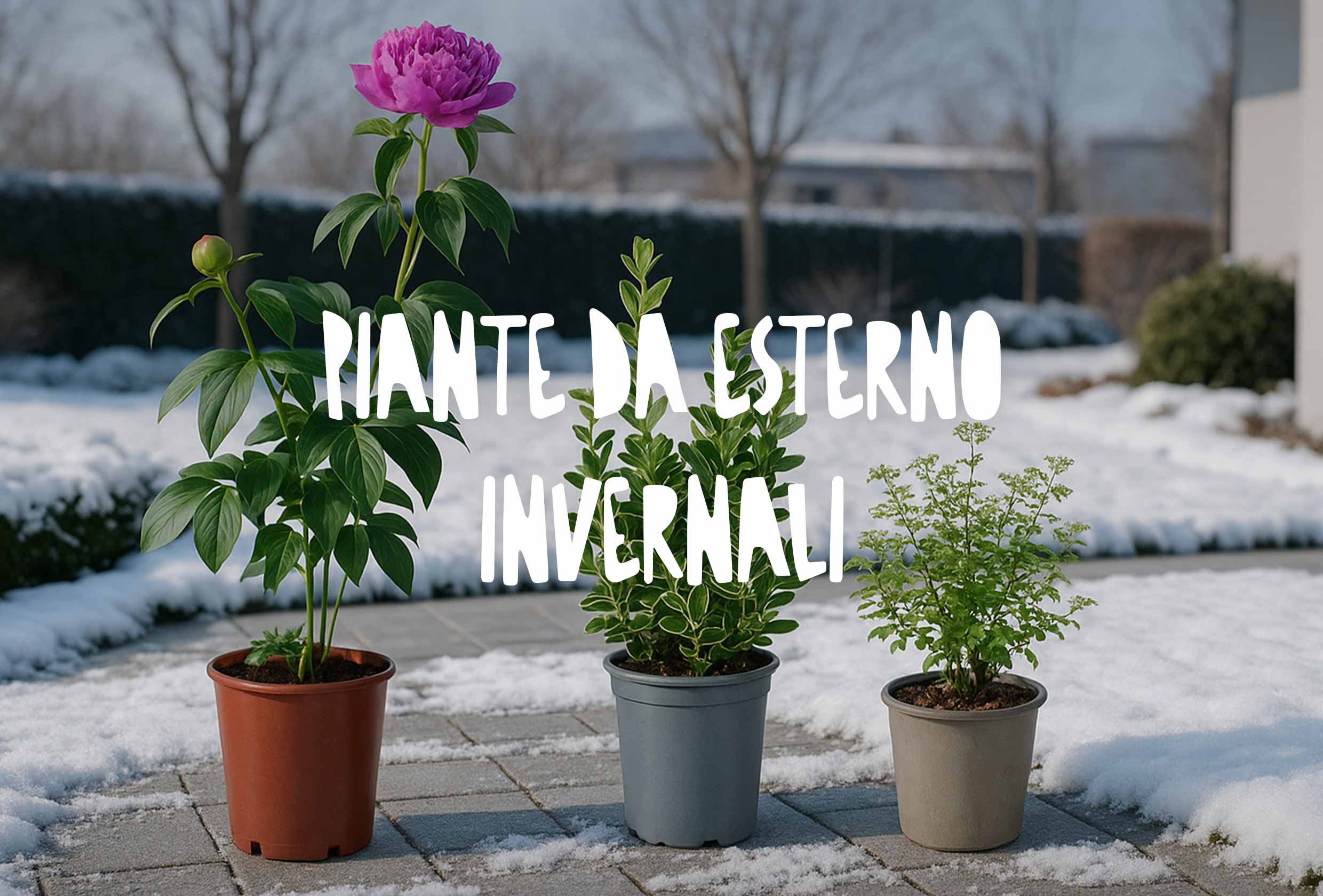 piante da esterno invernali e piccoli arbusti sempreverdi resistenti alle basse temperature