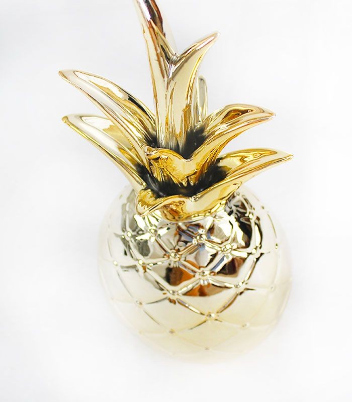 Statuetta Ananas color oro