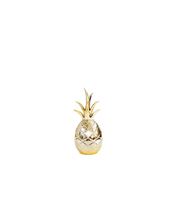 Statuetta Ananas small color oro