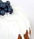 Torta decorata con mirtilli