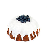 Torta decorata con mirtilli