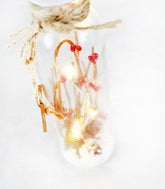 Vasetto luminoso con bacche
