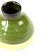 Vaso in ceramica S bicolor verde e oro