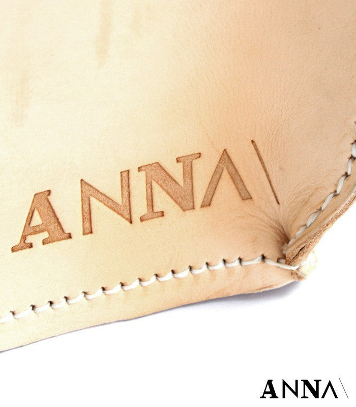 ANNA vaso in pelle cognac