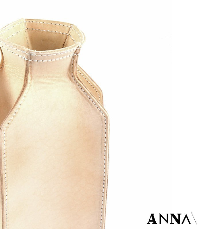 ANNA vaso in pelle cognac