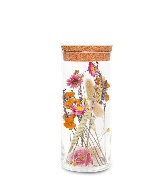 Fiori essiccati | secchi in barattolo di vetro