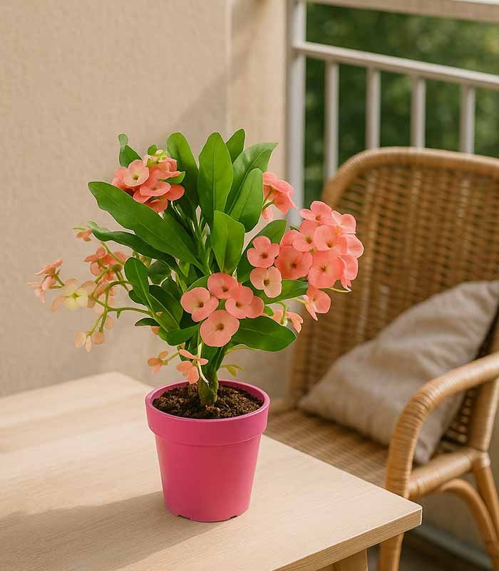 Euphorbia Mili - Ø 14 cm H 40 cm