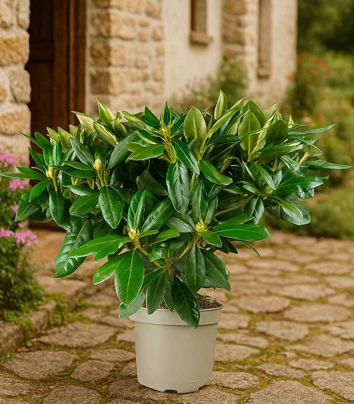 Rododendro H55 cm in vaso Ø22 – Pianta sempreverde ornamentale