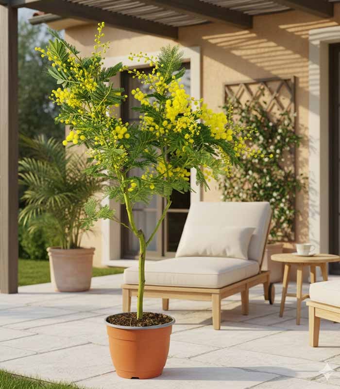 Pianta di mimosa ad alberello | 80 cm