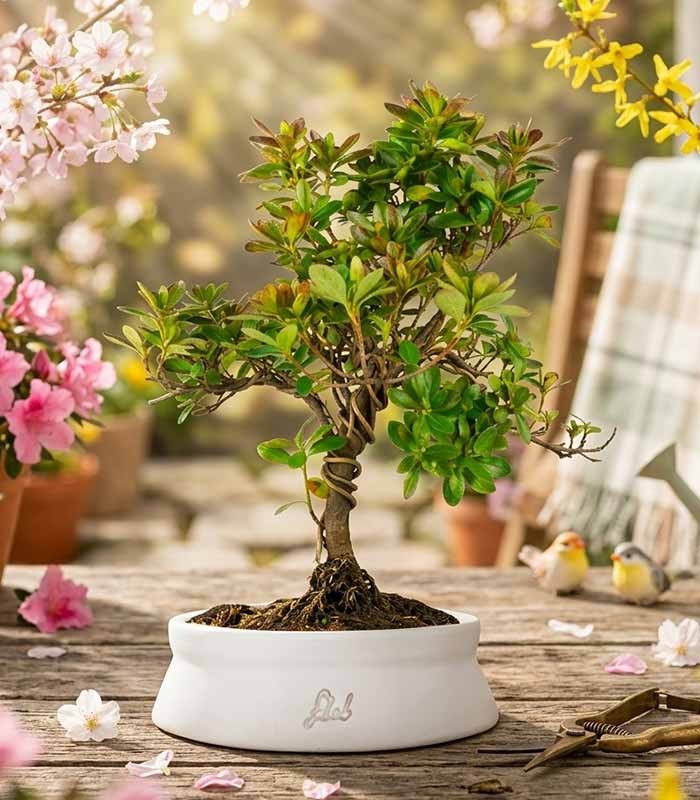 Bonsai di Azalea (Rhododendron indicum) 9 Anni