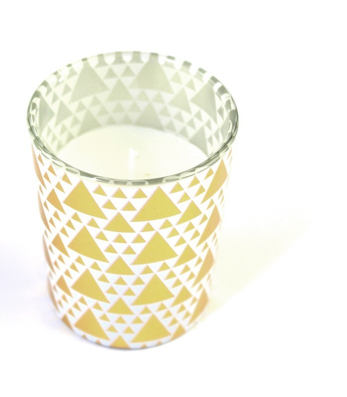 Candela profumata Fresh Cotton vetro bianco