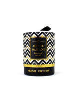 Candela profumata Fresh Cotton vetro nero