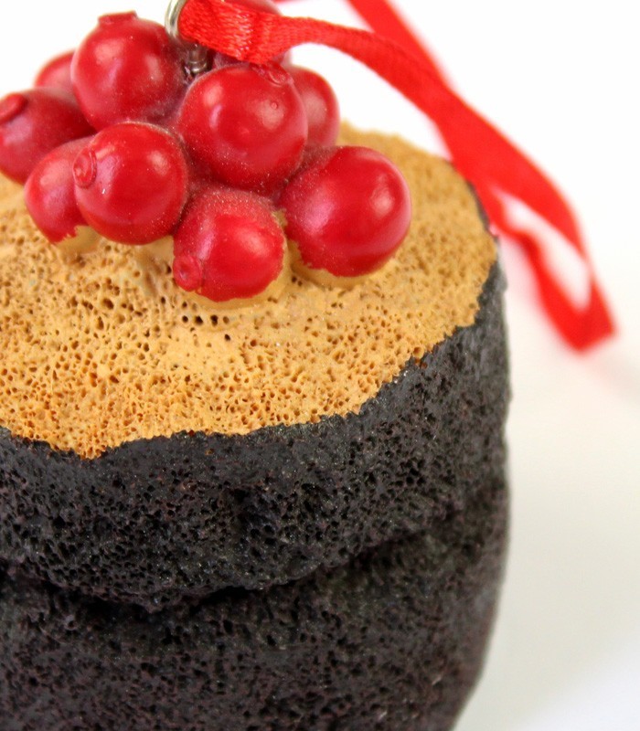 Cupcake da appendere con ribes