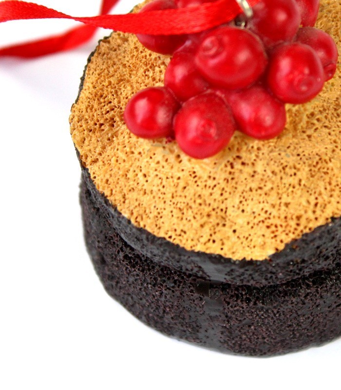 Cupcake da appendere con ribes