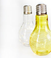 Lampadina in vetro giallo con led