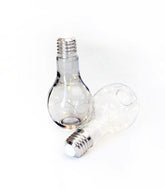 Lampadina in vetro grigio con led