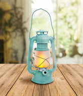 Lanterna azzurra con effetto fiamma