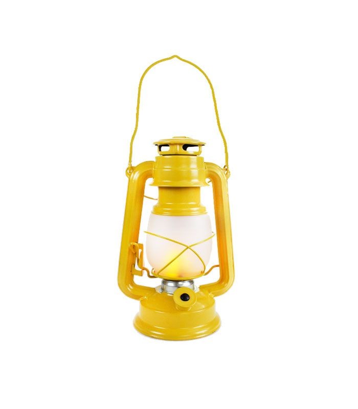 Lanterna gialla con effetto fiamma