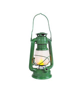 Lanterna verde con effetto fiamma
