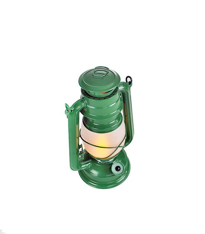 Lanterna verde con effetto fiamma